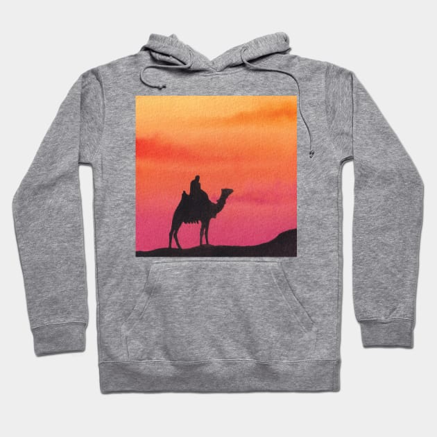 Sunset desert Hoodie by RosanneCreates